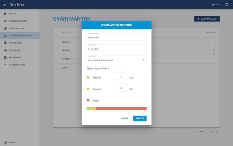 Ipar 4.0 Zero Point Alapmodul