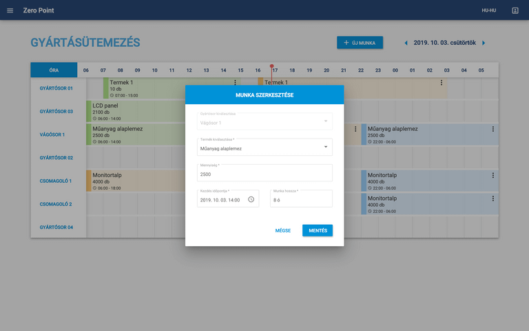 Ipar 4.0 Zero Point Alapmodul